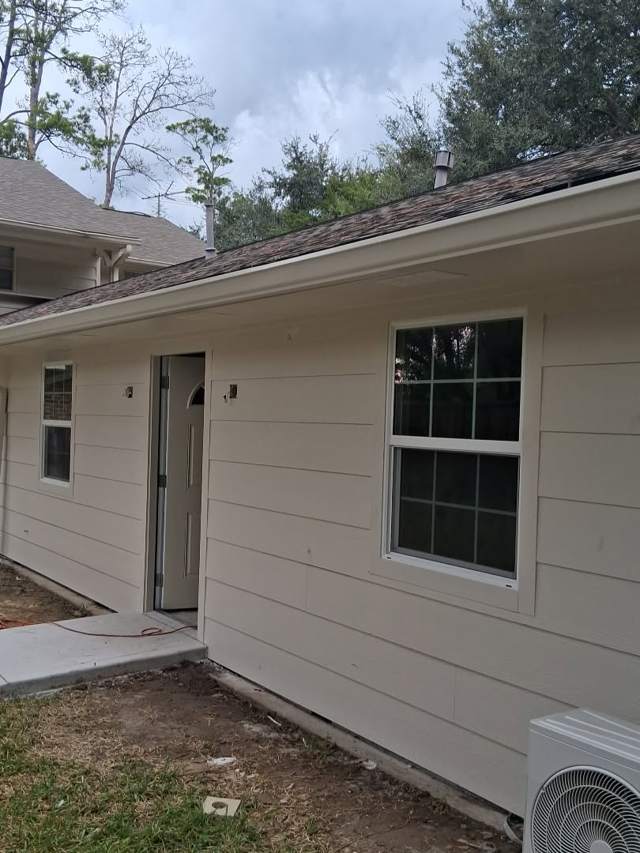 New siding, windows and door